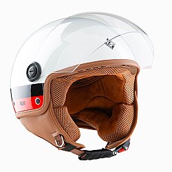 TUCANO URBANO EL JETTIN 6.0 YARIM KASK MILAN DEVIL İNCİ BEYAZI - 4
