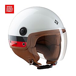 TUCANO URBANO EL JETTIN 6.0 YARIM KASK MILAN DEVIL İNCİ BEYAZI - 1