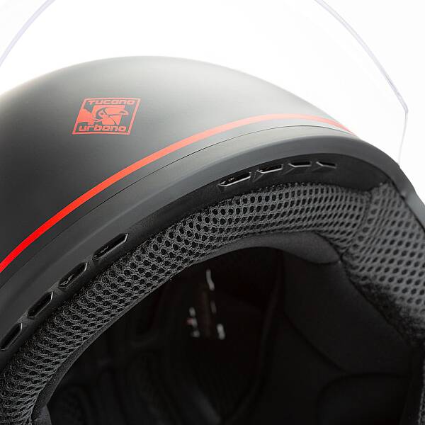TUCANO URBANO EL JETTIN 6.0 YARIM KASK MILAN SKYLINE MAT SİYAH - 6