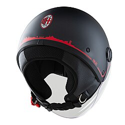 TUCANO URBANO EL JETTIN 6.0 YARIM KASK MILAN SKYLINE MAT SİYAH - 4