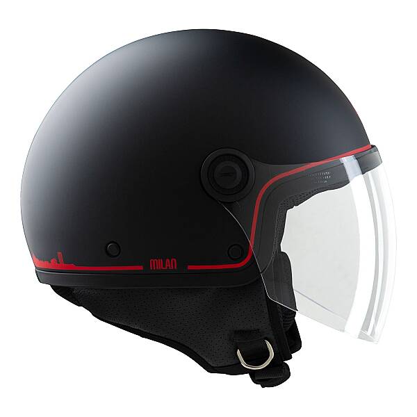 TUCANO URBANO EL JETTIN 6.0 YARIM KASK MILAN SKYLINE MAT SİYAH - 2