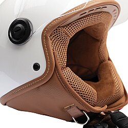TUCANO URBANO EL JETTIN 6.0 YARIM KASK PARLAK İNCİ BEYAZI - 6