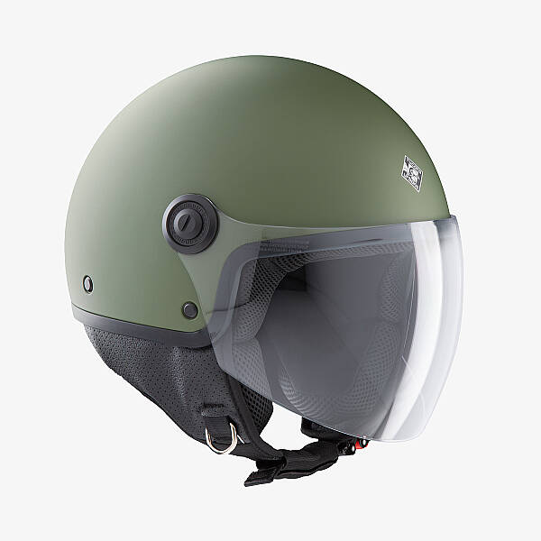 TUCANO URBANO EL JETTIN 6.0 YARIM KASK MAT HAKİ YEŞİL - 1