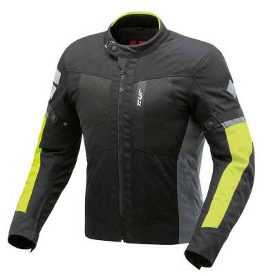 T.UR ETNA YAZLIK TOURING CEKET GRİ NEON SARI - 1