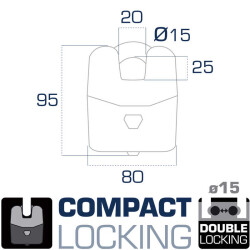 URBAN SECURITY 15MM SRA SINIFI COK AMACLI KILIT U8K - 7