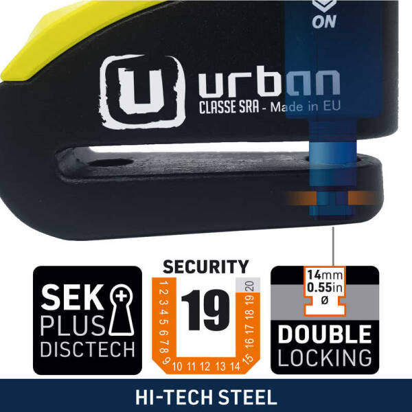 URBAN SECURITY 999 SRA SINIFI ALARMLI DİSK KİLİDİ - 3