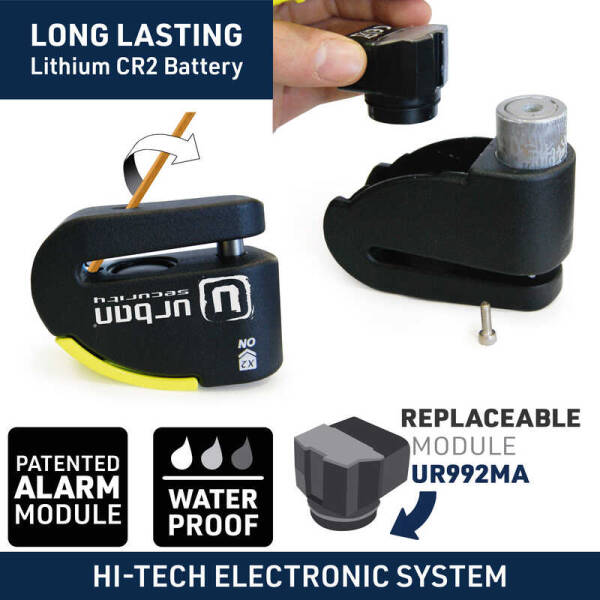 URBAN SECURITY 999 SRA SINIFI ALARMLI DİSK KİLİDİ - 5