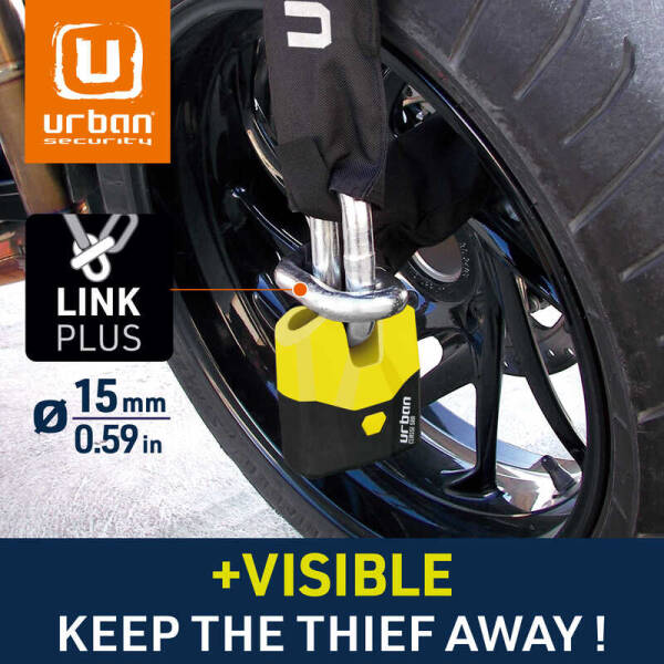 URBAN SECURITY U8K150 14MM SRA SINIFI ZİNCİR KİLİT - 3