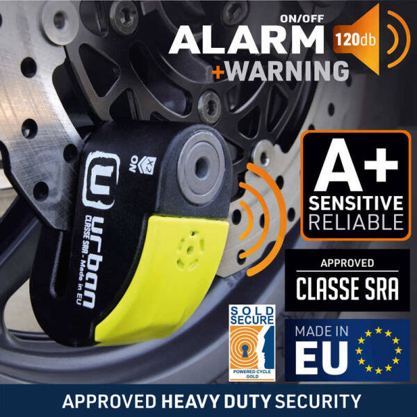 URBAN SECURITY UR10 SRA ALARMLI DİSK KİLİDİ - 2