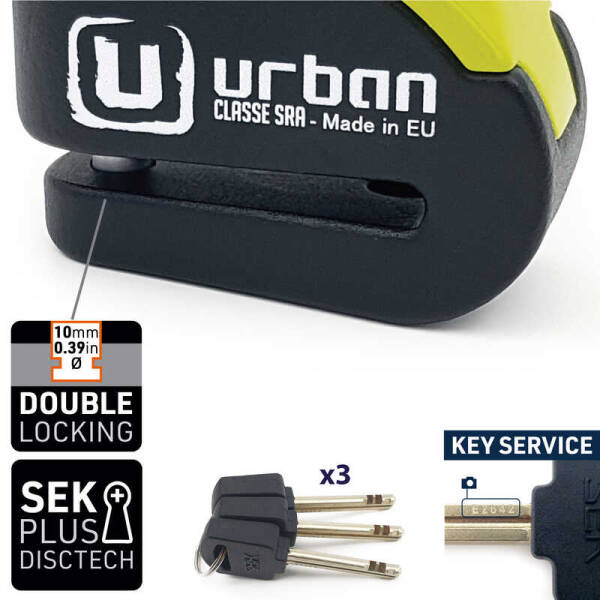 URBAN SECURITY UR10 SRA ALARMLI DİSK KİLİDİ - 6