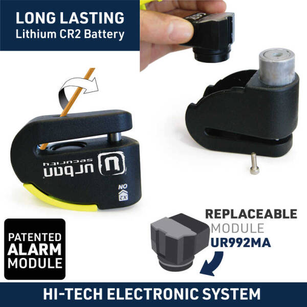 URBAN SECURITY UR10 SRA ALARMLI DİSK KİLİDİ - 7