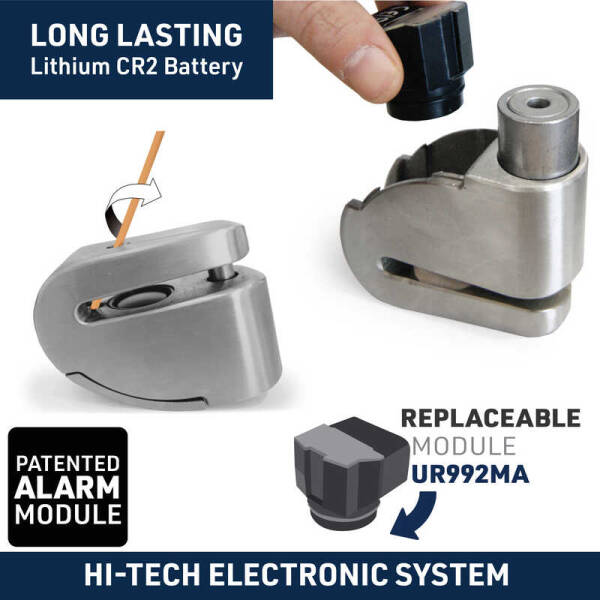 URBAN SECURITY UR14S SRA SINIFI ALARMLI DİSK KİLİDİ - 7