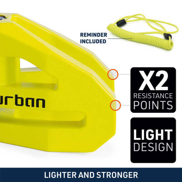URBAN SECURITY UR208Y 10mm DİSK KİLİDİ - 2