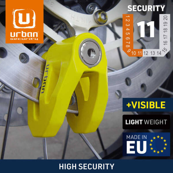 URBAN SECURITY UR208Y 10mm DİSK KİLİDİ - 4
