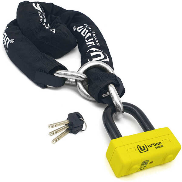 URBAN SECURITY UR74-120 13.5 MM 120CM SRA SINIFI KEMENT ZİNCİR KİLİT - 1