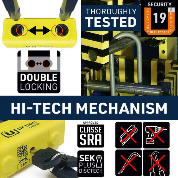 URBAN SECURITY UR74-120 13.5 MM 120CM SRA SINIFI KEMENT ZİNCİR KİLİT - 4