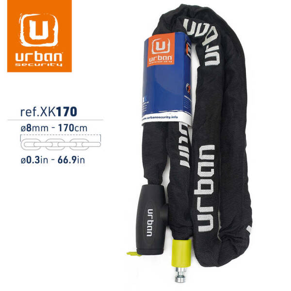 URBAN SECURITY XK170 170CM DÖVME ÇELİK ZİNCİR KİLİT - 8